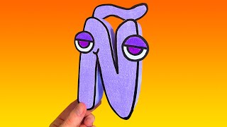 Paper Craft Hko Spanish Alphabet Lore Ñ