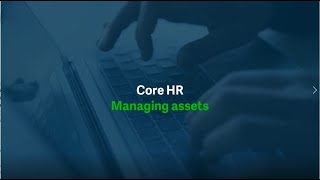 Sage HR: Managing assets