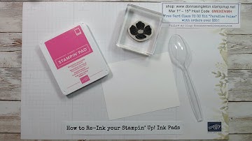 How to Re-ink your Stampin