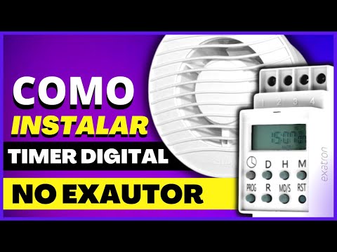 Como instalar timer digital em exaustor de banheiro