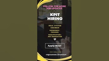 KPIT is hiring for System Engineer | Freshers | Off Campus Jobs 2023 | Kpit hiring 2023