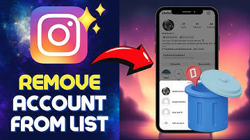 How to REMOVE Instagram Account from YOUR Account List (Instagram Accounts Logout)