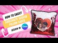 How to sublimation sequin pillow sublimation for beginners