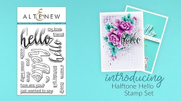 Altenew Stamps Intro - Halftone Hello