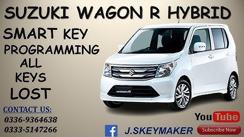 How To Program Suzuki Wagon R Hybrid 2020 All Smart Keys Lost :: JAPANESE