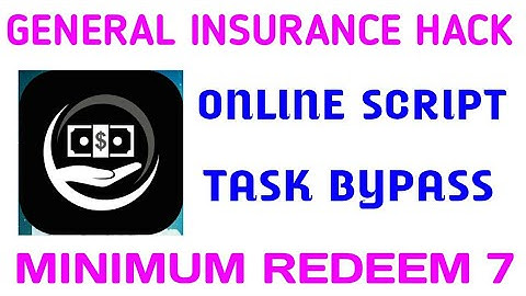 General Insurance App Hack || Online Task Bypass || Minimum Redeem Only ₹7