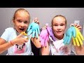 ТАЙНЫЕ ПЕРЧАТКИ СЛАЙМ ЧЕЛЛЕНДЖ с каналом АНДРЮША И АРИША / MYSTERY WHEEL OF SLIME GLOVES CHALLENGE