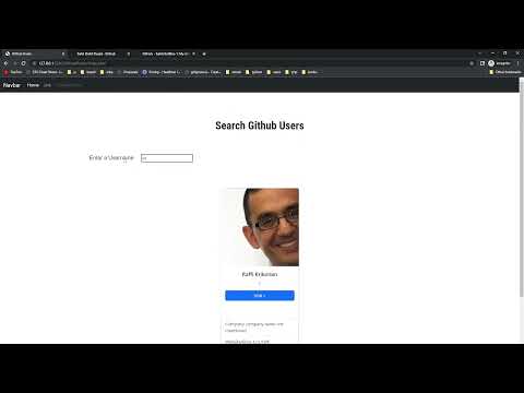 Github finder for hackathon