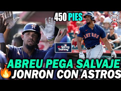 Así Fue El Primer JONRON De JOSE ABREU Con los ASTROS de HOUSTON En Spring Training NO LO CREERAS