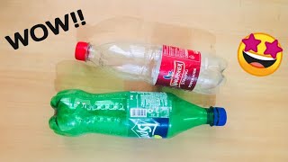 DIY Plastic bottle craft ideas | thumsup bottle craft  | plastic bottle reuse idea