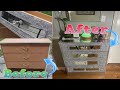DIY Crushed Mirrored Dresser! Inexpensive  and Easy😍
