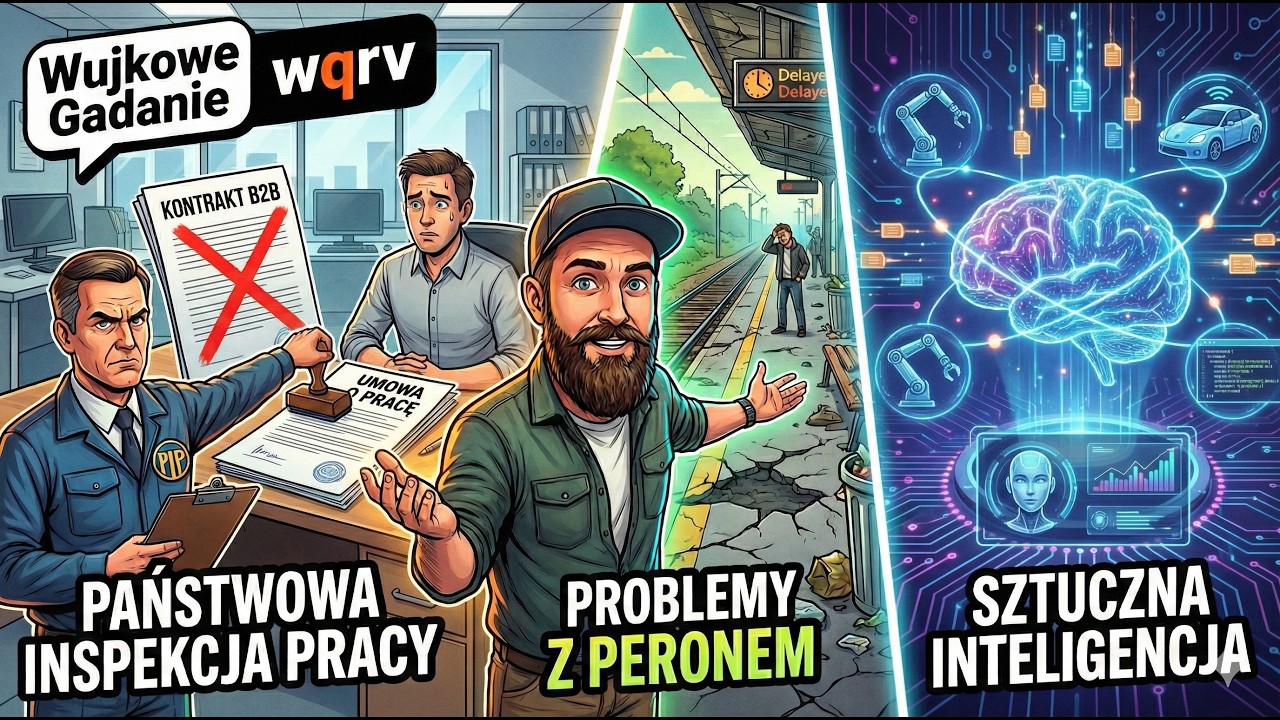 Wujkowe narzekanie #2: Reforma PIP uderza w B2B? | AI w kinie i absurdalne niespodzianki na dworcu