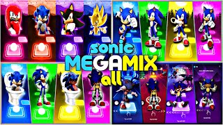 Megamix All Characters | Knuckles, Sonic, Shadow, Sonic exe, Sonic Prime, Sonic the Hedgehog, Toilet