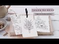 4 Bookmark Designs | How To Draw Flowers For Beginners
