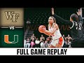 Wake Forest vs. Miami Full Game Replay | 2024-25 ACC Women’s Basketball