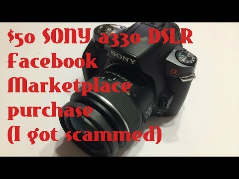 $50 Sony a330 DSLR Facebook Marketplace Buy
