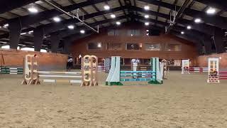 Dad-Horse Jumper Show 29 Cl. Riding Beau At Chagrin Valley Farms On Dec 1St, 2021. 1St Place.