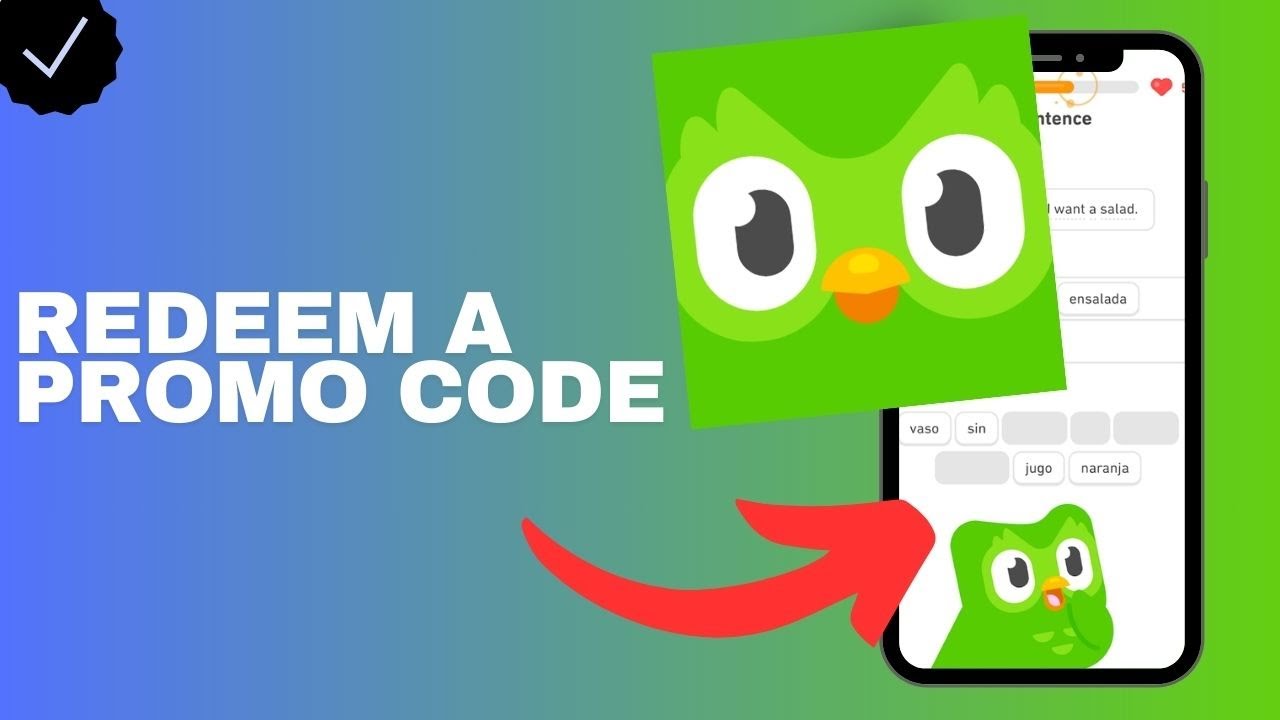 Where to redeem a promo code in the Duolingo app? - YouTube