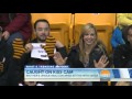 Nbc today show on gophers kiss cam sign