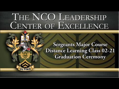 Sergeants Major Course - Distance Learning Class 02-21 Graduation Ceremony