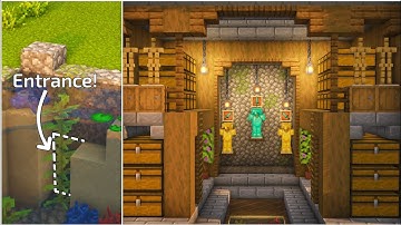 How To Build A Secret Underground Storage Room Minecraft Tutorial
