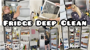 FRIDGE DEEP CLEAN | REALISTIC CLEANING MOTIVATION | CLEAN WITH ME | TINY TIDY