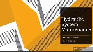 Hydraulic System Maintenance