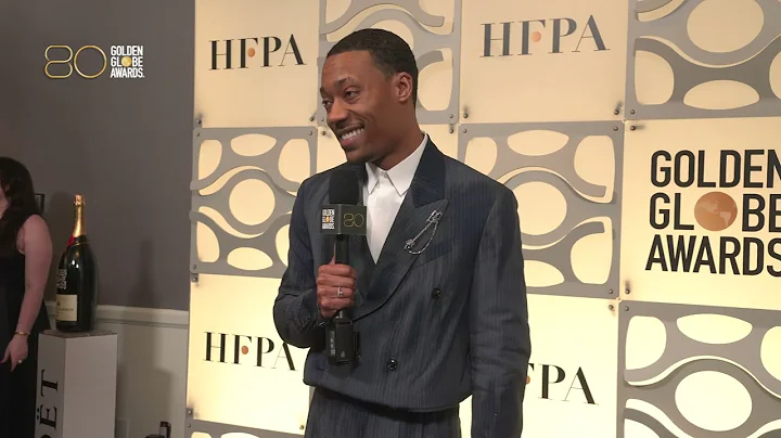 80th Golden Globes Winner's Backstage Interview - Tyler James Williams
