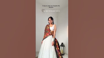 Dupatta drapes for Navratri !✨ your pick?☺️ #chaniyacholi #dupattadrape #navratri #navratioutfit