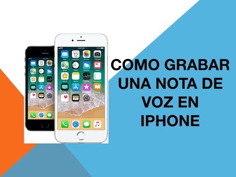 Como grabar nota de voz iPhone