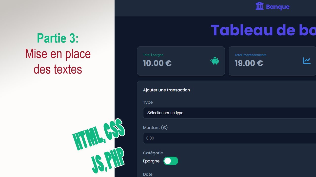 Fullstack #3/27 : Mise en place des textes  