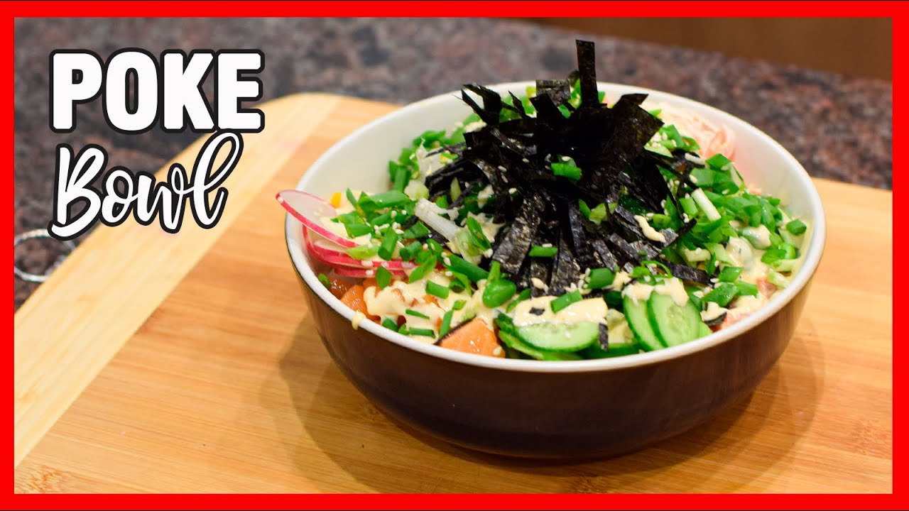Como hacer POKE BOWL de Atún, Salmón y Surimi (Cangrejo) YouTube