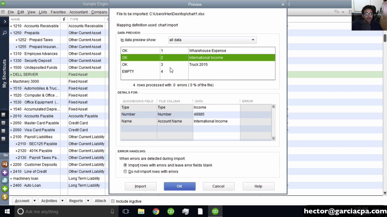 How To Create Chart Of Accounts In Peachtree