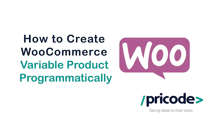 HOW TO CREATE  WOOCOMMERCE VARIABLE  PRODUCT AND VARIATIONS PROGRAMMATICALLY - Pricode
