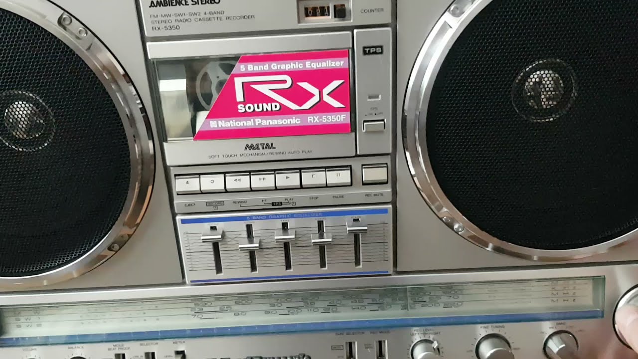ナショナル ステレオ ラジカセ RX-4950(D160) ○ National RX-4940