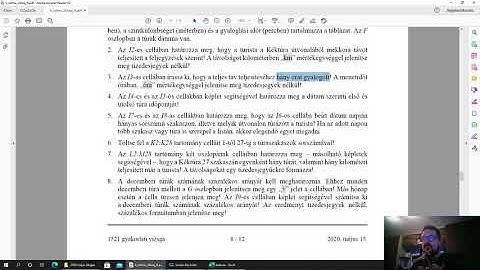 Informatika érettségi idegen nyelv középszint 2020 május táblázatkezelés