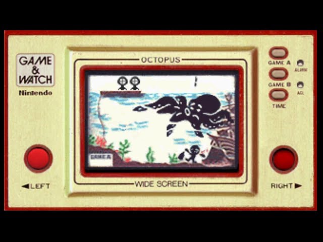 ゲーム&ウオッチ オクトパス Octpus - YouTube