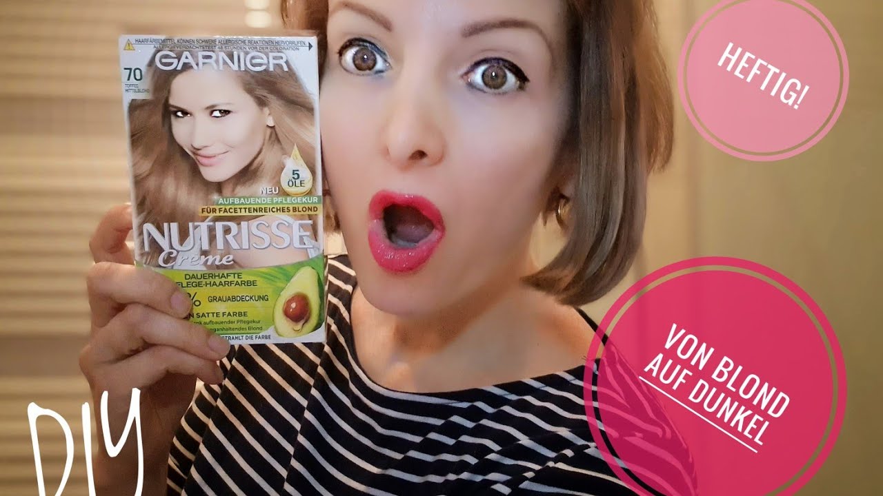 Von blond auf dunkel mit Garnier Nutrisse 70
