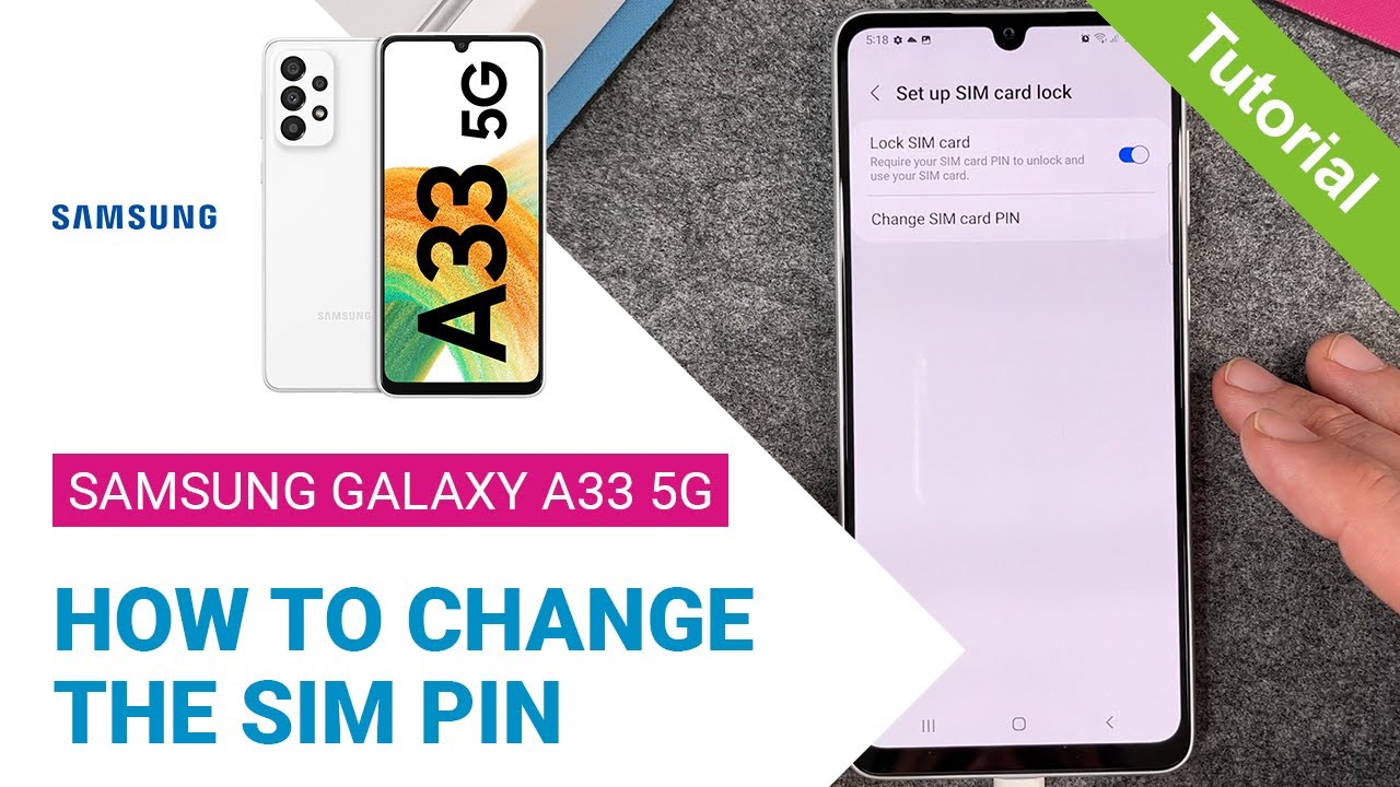 Kako Promijeniti Pin Na Sim Kartici Samsung Samsung Galaxy A33 5G - How to Change SIM PIN • 📱 • 🔢 • 🔐 • Tutorial