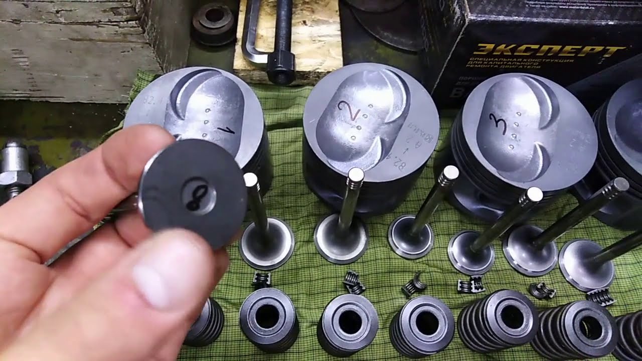 11. Сборка новой ГБЦ 21083. Проверка качества притирки. - YouTube