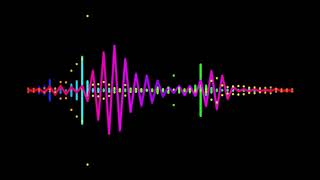 Digital audio spectrum equalizer effect on black background