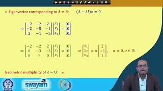 Lecture 49 : Eigenvalues & Eigenvectors (Cont.) #swayamprabha #CH38SP