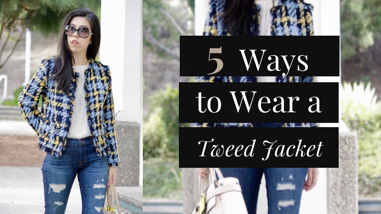 2023* How to wear a Chanel-style tweed jacket?28 looks + tips!