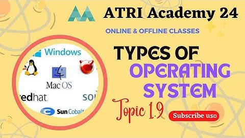 ATRI Academy 24: Types of Operating System #computercourse #classnotes #english #computereducation