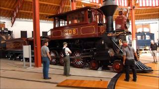 4-6-0 Camelback Locomotive Returns To The B&O Railroad Museums Roundhouse.6092011