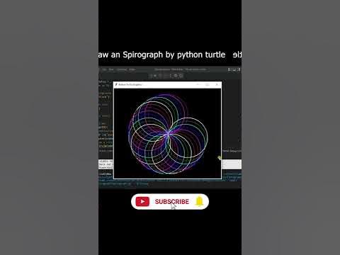 How tp draw an Spirograph in python turtle - YouTube
