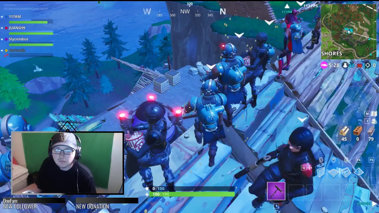 Fortnite Season 4 rocket going off, one time event!