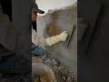 Cement wall plaster by hand simple and durability #diy #shortvideo #shorts #cement