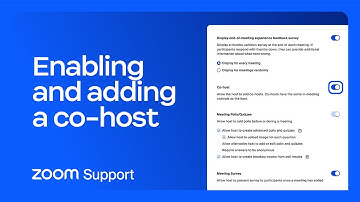 Enabling and adding a co-host