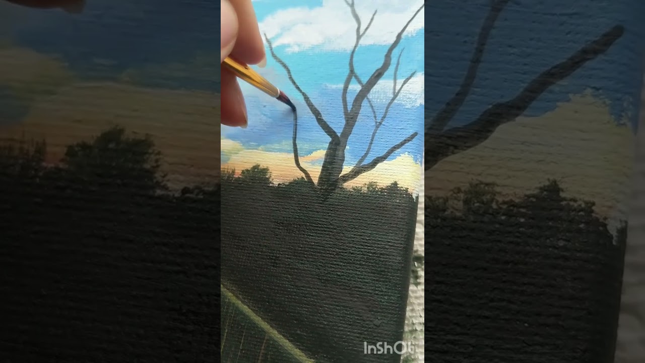 paint with me - farm road of New Haven Vermont